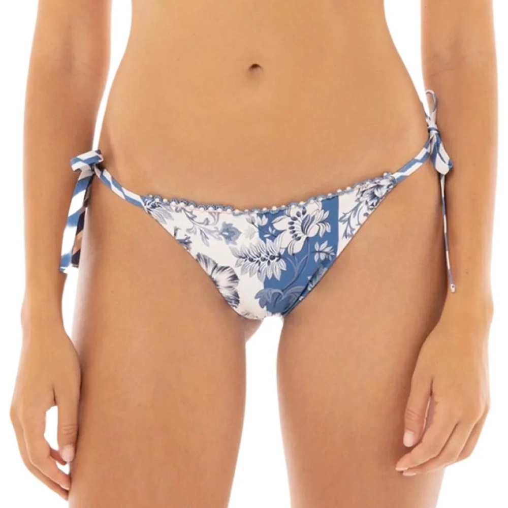 Aguabendita Alegria Reversible Floral Tie-Side Bikini Bottom - Picture 2 of 12